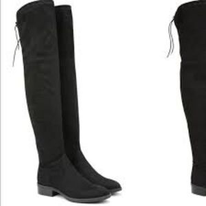 LIKE NEW SAM EDELMAN OTK PALOMA BLACK SUEDE BOOTS SIZE 7- RETAIL $398